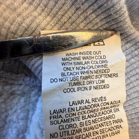 Under Armour Hooded Sweatshirt Youth Girl Size 5 Heathered Gray - Picture 11 of 11